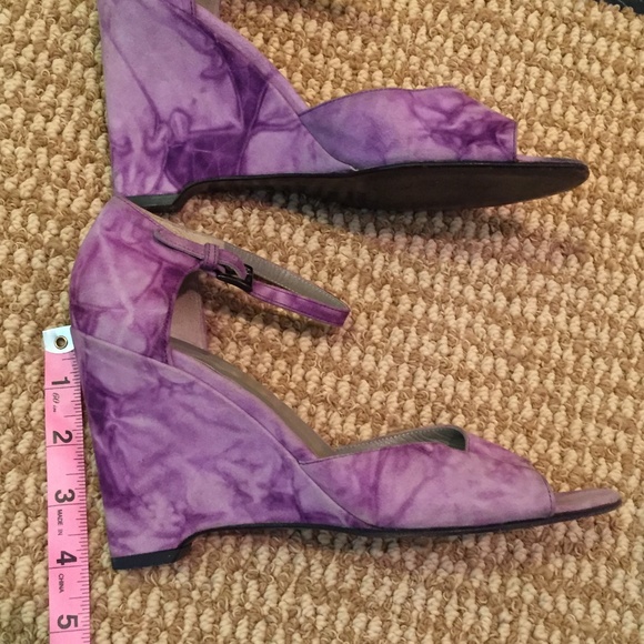 Prada Purple Tie Dye Wedges 38.5 - Picture 6 of 7